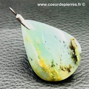 Pendentif en opale verte Péruvienne de la Cordillère des Andes (réf poa6)