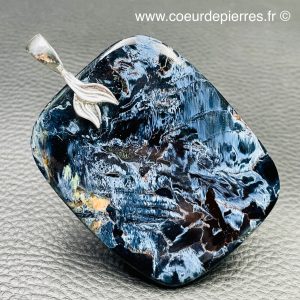 Pendentif en Pietersite bleue de Namibie “grand modele” (réf pts1)