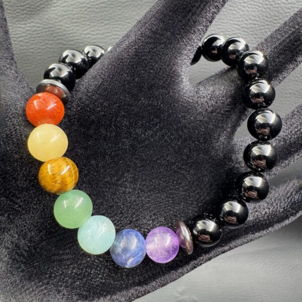 Bracelet Sept Chakras "perles 8mm" (réf b7c7) – Image 2