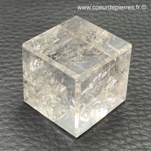 Série des cinq solides de Platon en cristal de roche de l’Himalaya “grande taille”