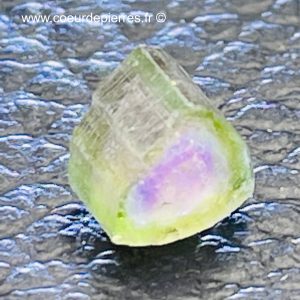 Tourmaline melon d’eau d’Afghanistan “tranche de prisme” (réf ptm6)