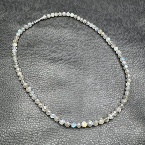Collier en Labradorite "perles 6mm" (réf cla6) – Image 4