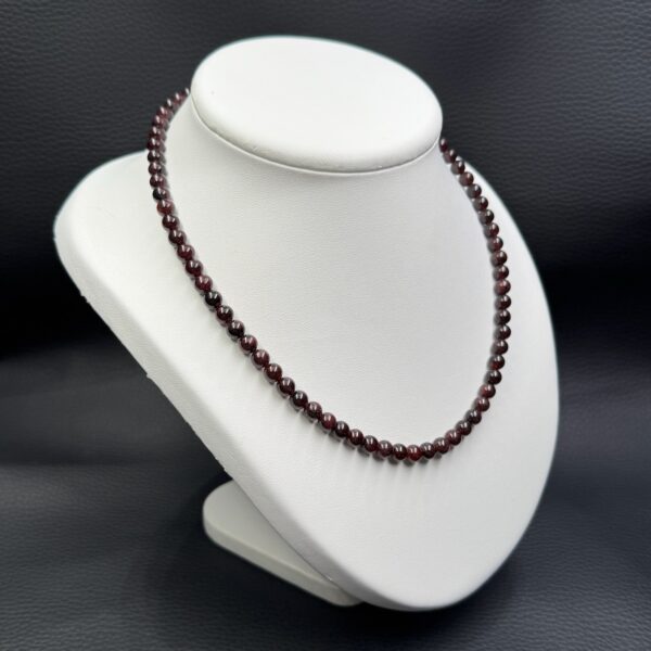 Collier Rivière de Grenat "perles 6mm" (réf cgp12) – Image 2