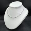 Collier Quartz a Inclusions de Tourmaline "perles facettes 3 mm" (ref cqt5) – Image 2