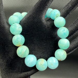 Bracelet en Aragonite Bleue