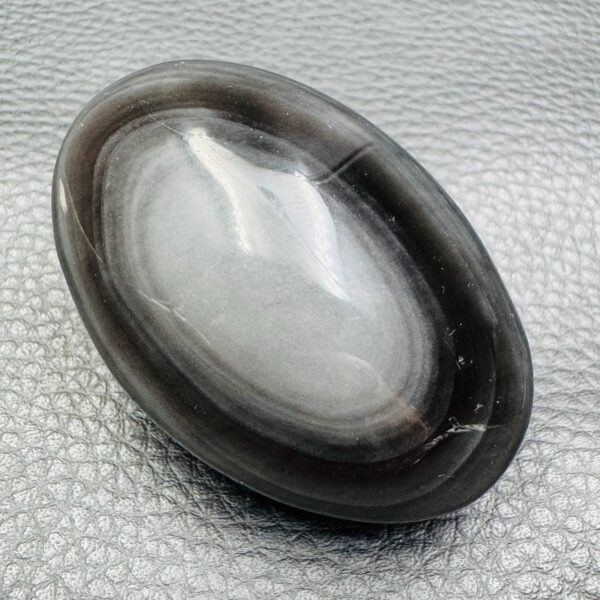 Obsidienne Noire "Galet" du Mexique (réf ob8) – Image 3