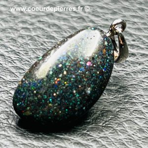 Pendentif en Opale Noire Matrix d’Honduras (réf poh2)