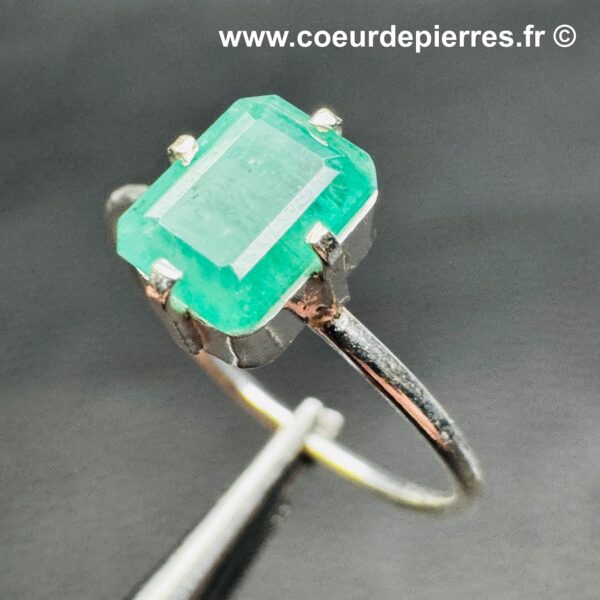 Bague en Émeraude du Brésil "Taille 53" (réf be2) – Image 2