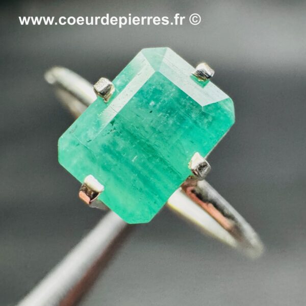 Bague en Émeraude du Brésil "Taille 53" (réf be2) – Image 3