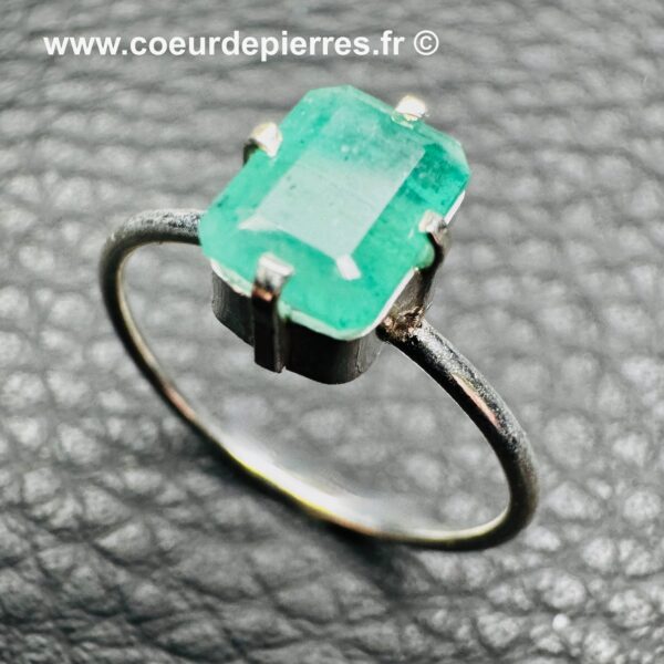 Bague en Émeraude du Brésil "Taille 53" (réf be2) – Image 5