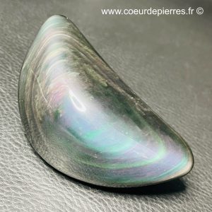 Galet en obsidienne oeil céleste du Mexique de 0,102kg (réf boc5)
