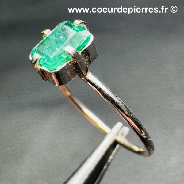 Bague Émeraude du Brésil "Taille 54" (réf be5) – Image 2