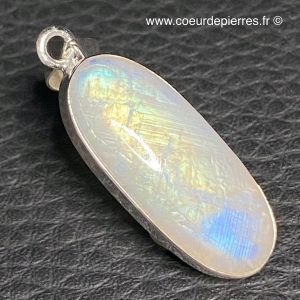 Pendentif en péristérite (labradorite blanche) (réf ppl2)