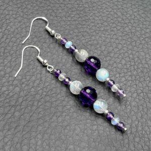 Boucles d'oreilles en améthyste