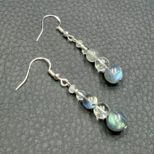 Boucles d'Oreilles en Labradorite