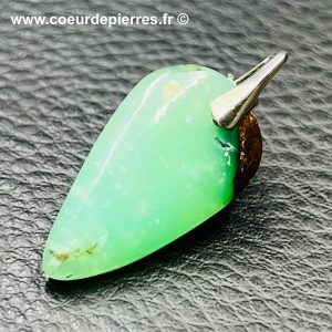 Pendentif en chrysoprase du Brésil (réf cp10)