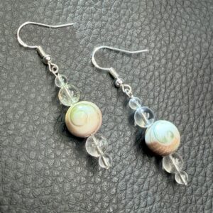 Boucles d'Oreilles Cristal de Roche