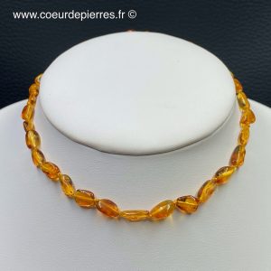 Collier ambre de la mer baltique (taille enfant) (réf caa15)
