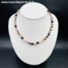 Collier en tourmaline multicolore
