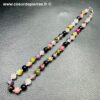 Collier en tourmaline multicolore du Brésil "perles 8mm" (réf crt3) – Image 4