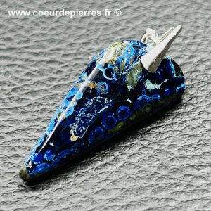 Pendentif en azurite du Pérou (réf az8)