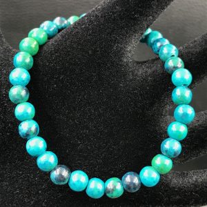 Bracelet en chrysocolle du Congo « perles 6mm »
