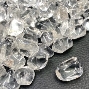 Cristal de roche du Brésil « pierres roulées » taille moyenne