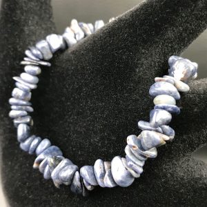 Bracelet chips en Saphir bleu de Madagascar