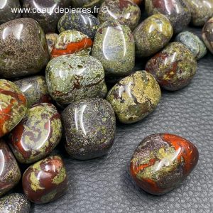 Epidote (dragon stone) du Brésil  « pierres roulées » taille moyenne