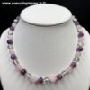 Collier améthyste et cristaux de roche (réf ca8) – Image 2