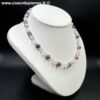 Collier améthyste et cristaux de roche (réf ca8) – Image 3