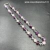 Collier améthyste et cristaux de roche (réf ca8) – Image 4