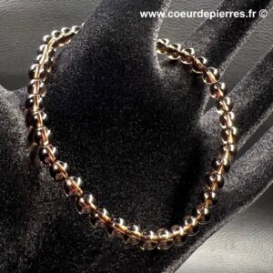 Bracelet en quartz fumé (perles 4mm)
