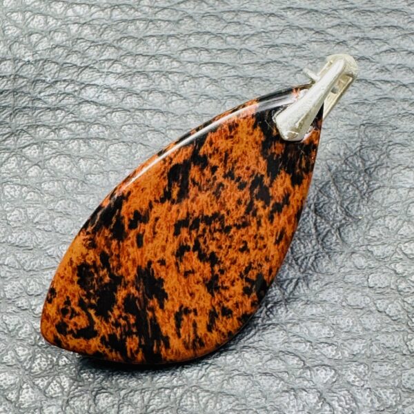 Pendentif en Obsidienne Acajou "Mahogany" du Mexique (réf poa3) – Image 3