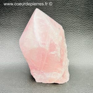 Prisme en quartz rose de Madagascar 0,480kg (réf pqr2)