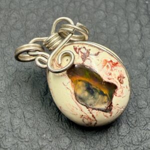 Pendentif En Opale De Feu