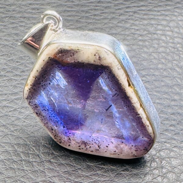 Pendentif en améthyste trapiche d'Afrique du Sud (réf pa21) – Image 2