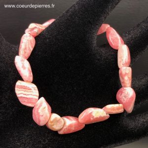 Bracelet en Rhodochrosite du Pérou “pierres polies”