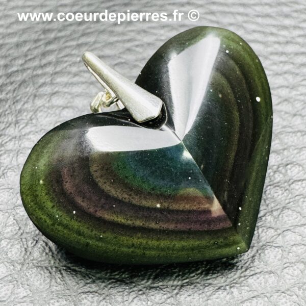 Pendentif Coeur d'Obsidienne