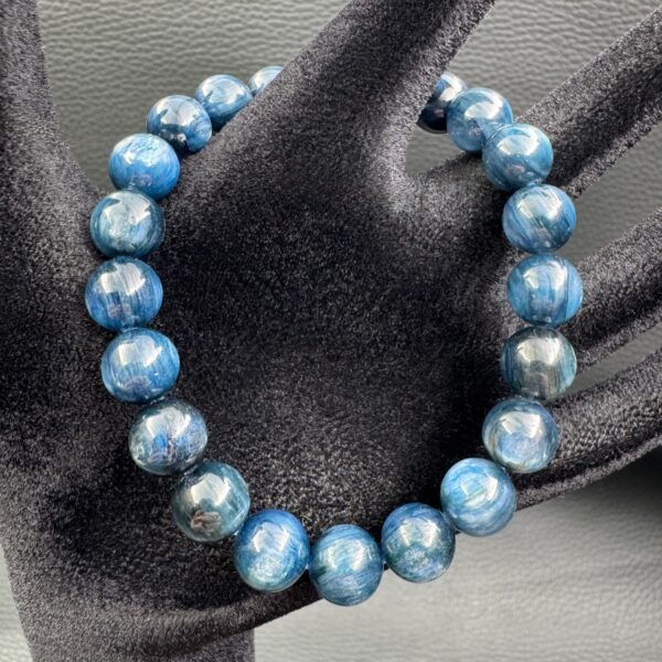 Bracelet en cyanite bleue
