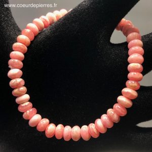 Bracelet en Rhodochrosite du Pérou “perles ovales”