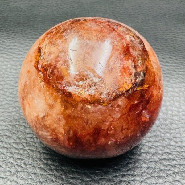 Quartz Hématoïde de Madagascar «Sphère» (réf bqh4) – Image 2