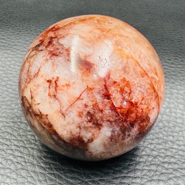 Quartz Hématoïde de Madagascar «Sphère» (réf bqh4) – Image 3