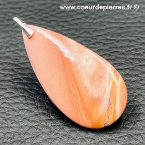 Pendentif en opale rose Péruvienne (réf poa9)