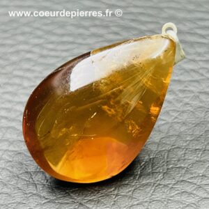 Pendentif en citrine naturelle de Madagascar (réf ci2)