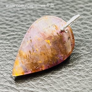 Pendentif Améthyste à inclusions de Goethite du Brésil “Super seven” (réf pss5)