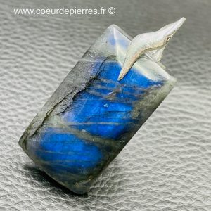 Pendentif labradorite bleu abyssal “grand modèle” (réf lba53)
