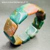 Bracelet en agate mousse du Brésil « plaquettes » – Image 2