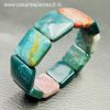 Bracelet en agate mousse du Brésil « plaquettes » – Image 5
