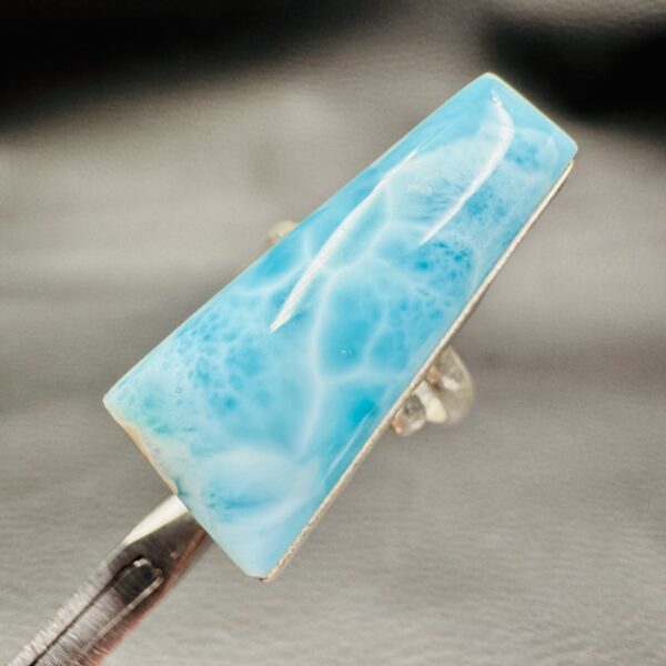 Bague en Larimar "Réglable" (réf blar18) – Image 2